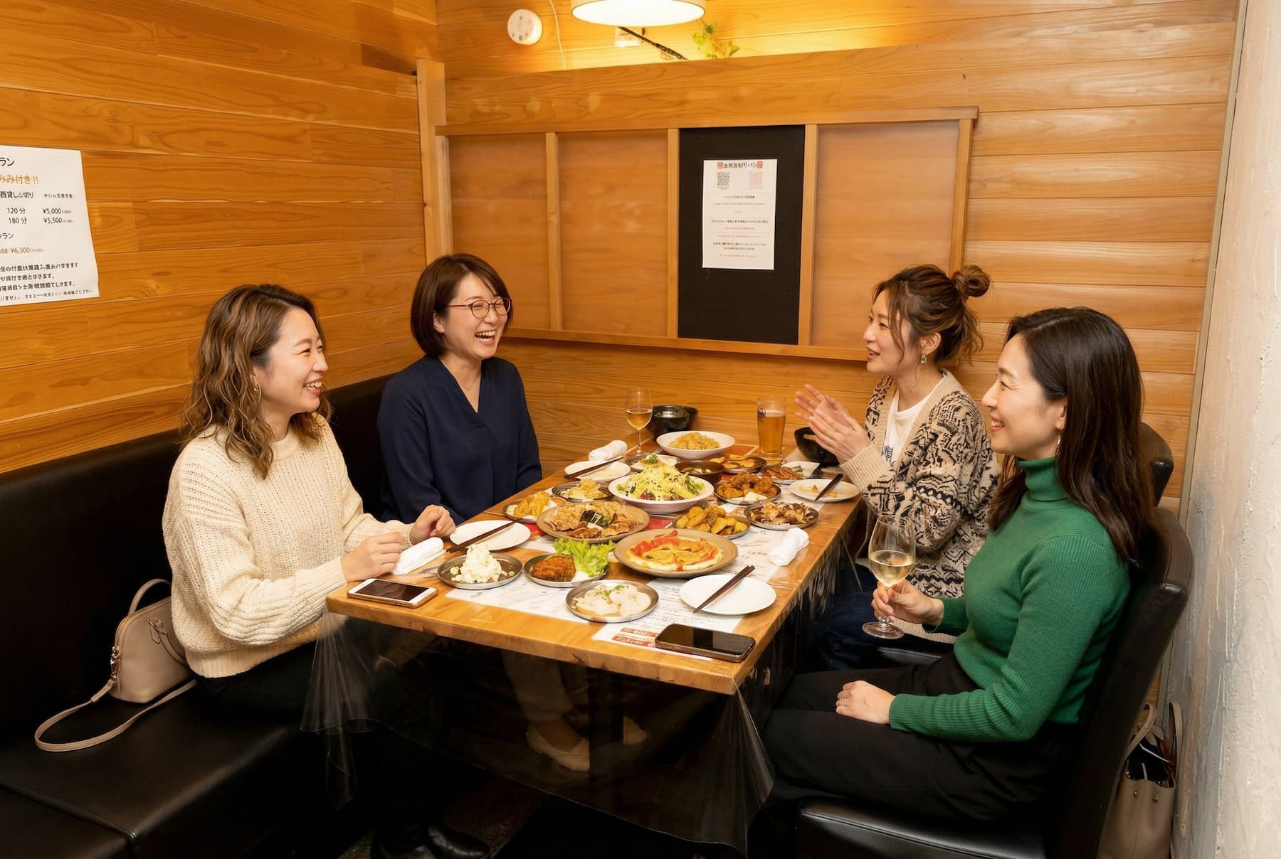 山梨の大人女子会なら食べ飲み放題のまんぷく食堂